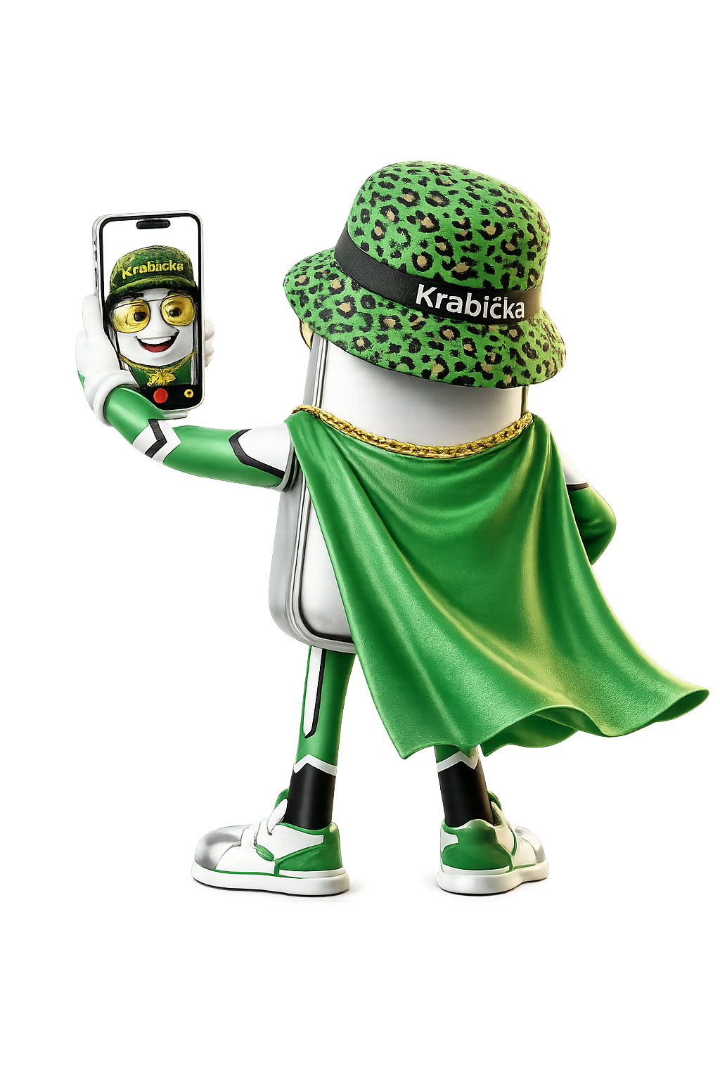 Maskot Pan Krabička natáčí video